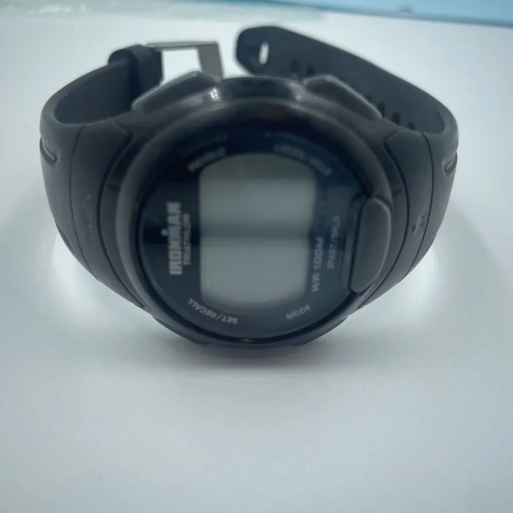 Timex Ironman Triathlon Watch Men Indiglo Grey Blue 10 Lap w Needs Battery